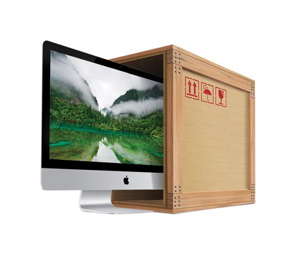 Caixa de Madeira para iMac