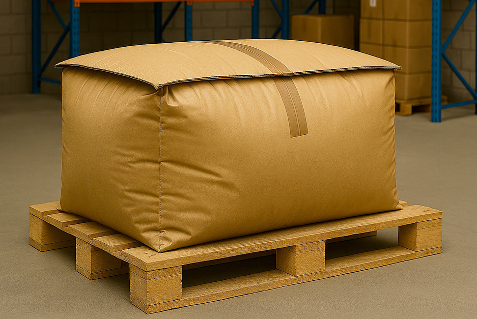 aixa de papelão deformada devido ao excesso de conteúdo e peso